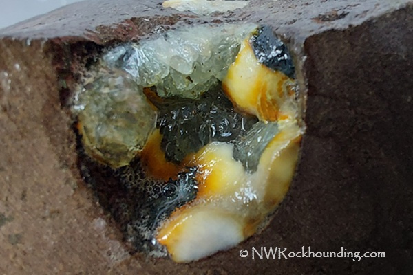 Zeolite in basalt Vesicle